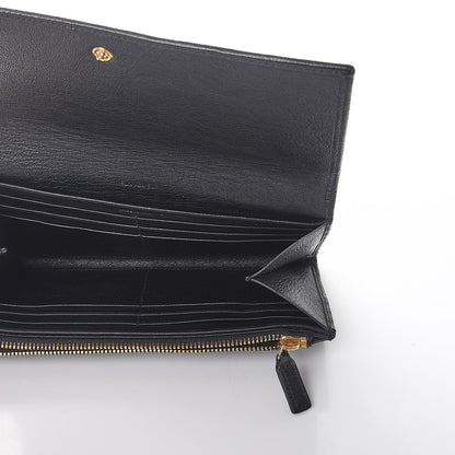 Saint Laurent Goatskin Monogram Classic Flap Wallet Black 5 of 8