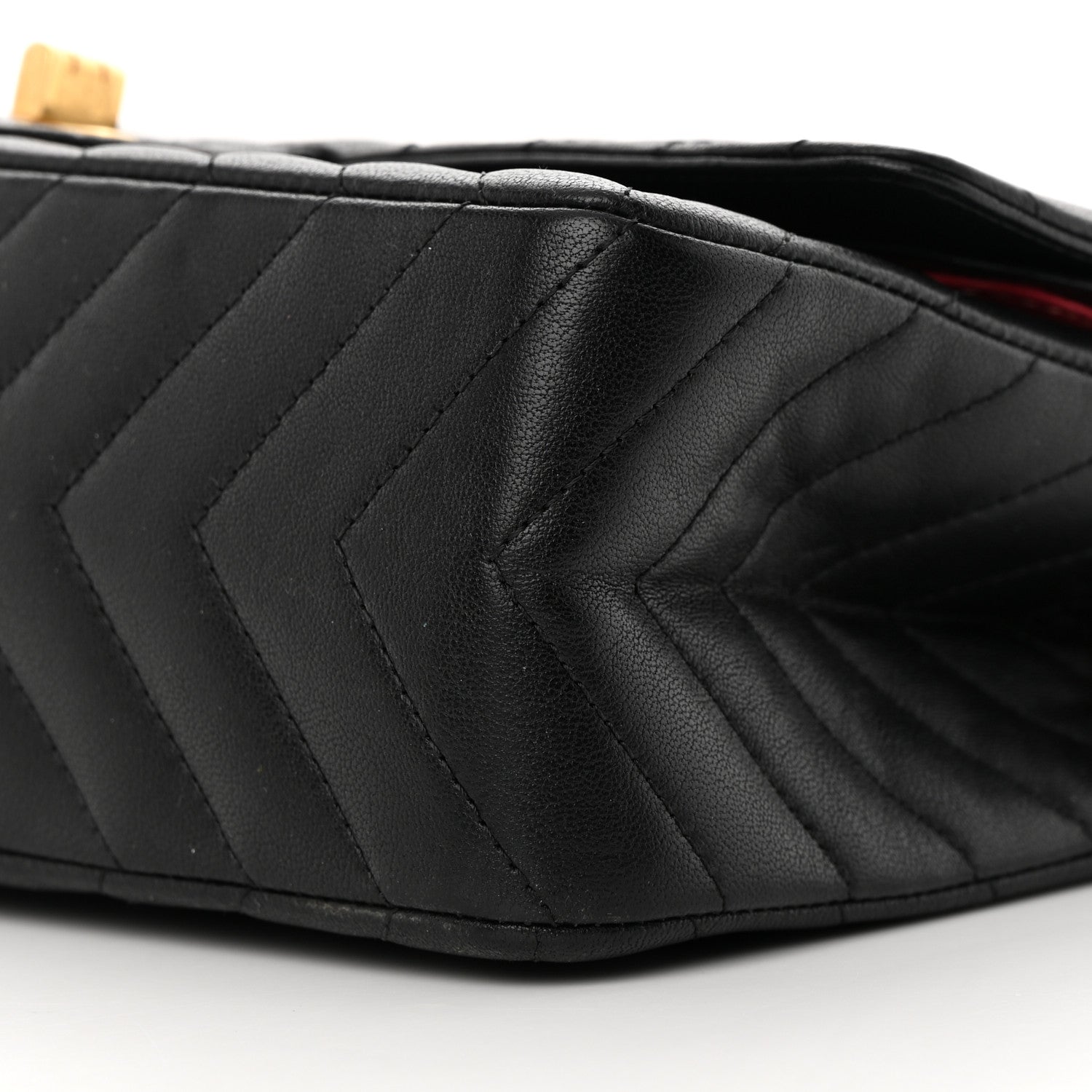 Chanel Sheepskin Chevron Quilted 2.55 Reissue 225 Flap Black 10 of 14