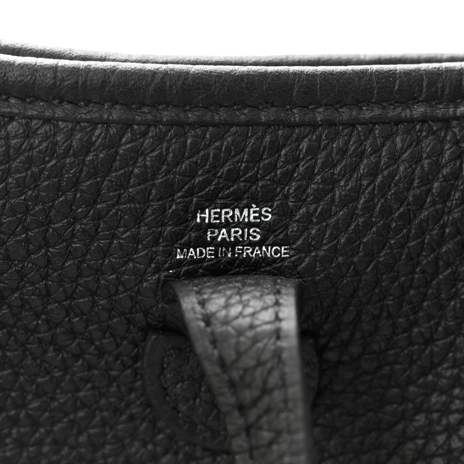 Hermes Taurillon Clemence Evelyne TPM Black 6 of 11