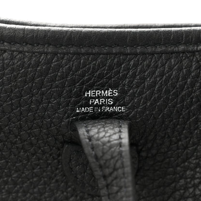 Hermes Taurillon Clemence Evelyne TPM Black 6 of 11