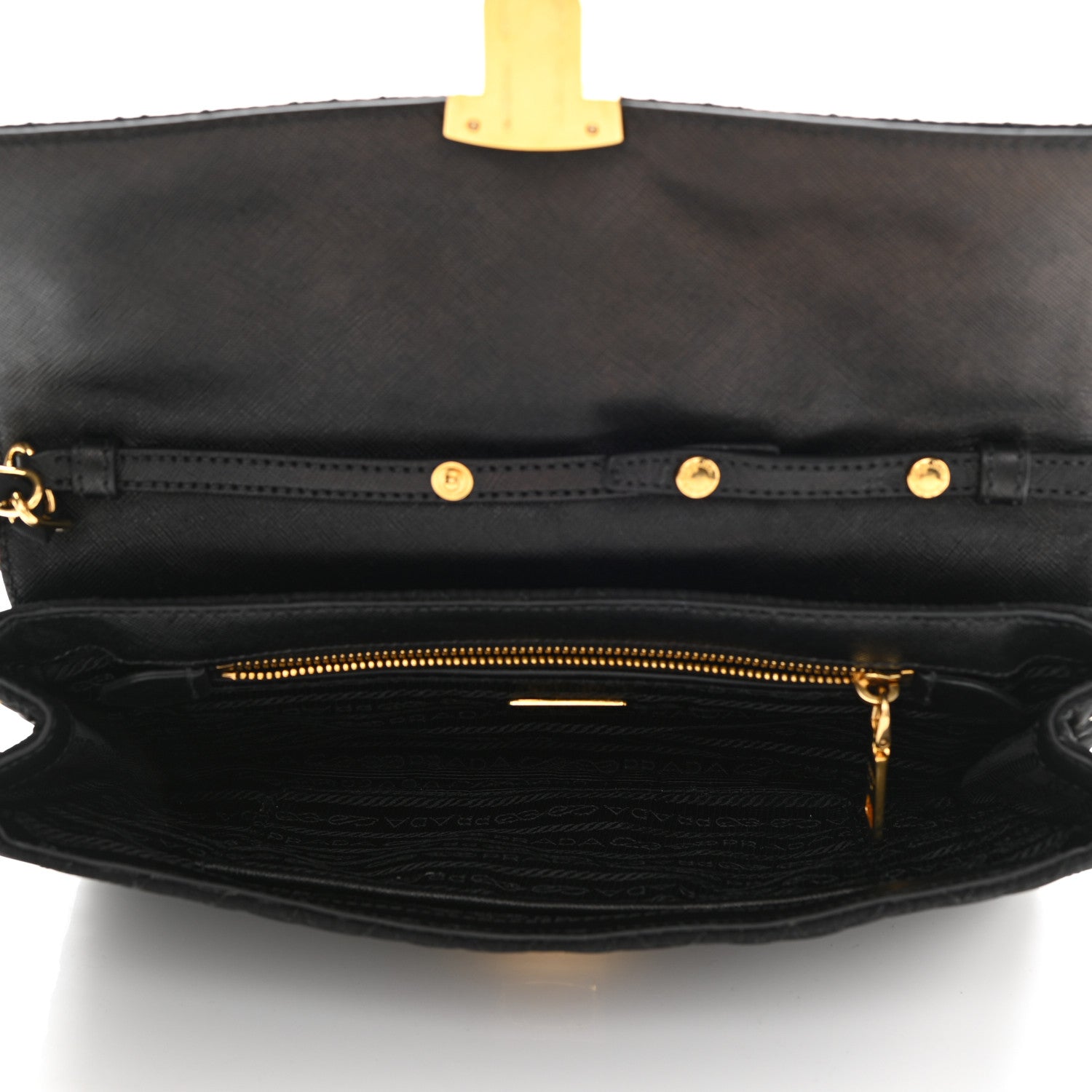 Prada Nylon Tessuto Impuntu Quilted Flap Black 4 of 11