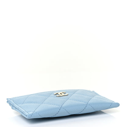 Chanel Caviar Quilted Card Holder Light Blue 4 of 11