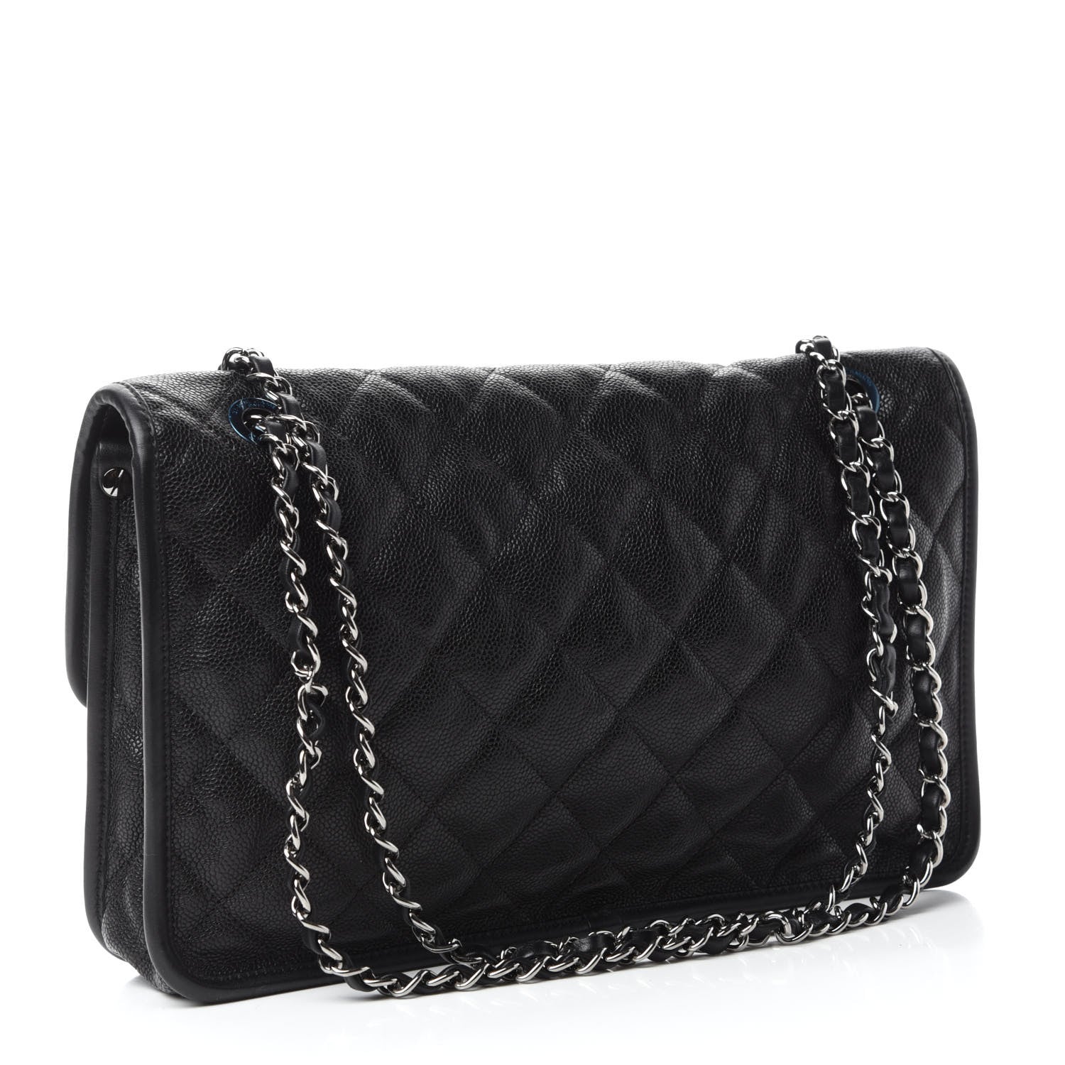 Chanel Caviar Quilted Large French Riviera Flap Black 3 of 10