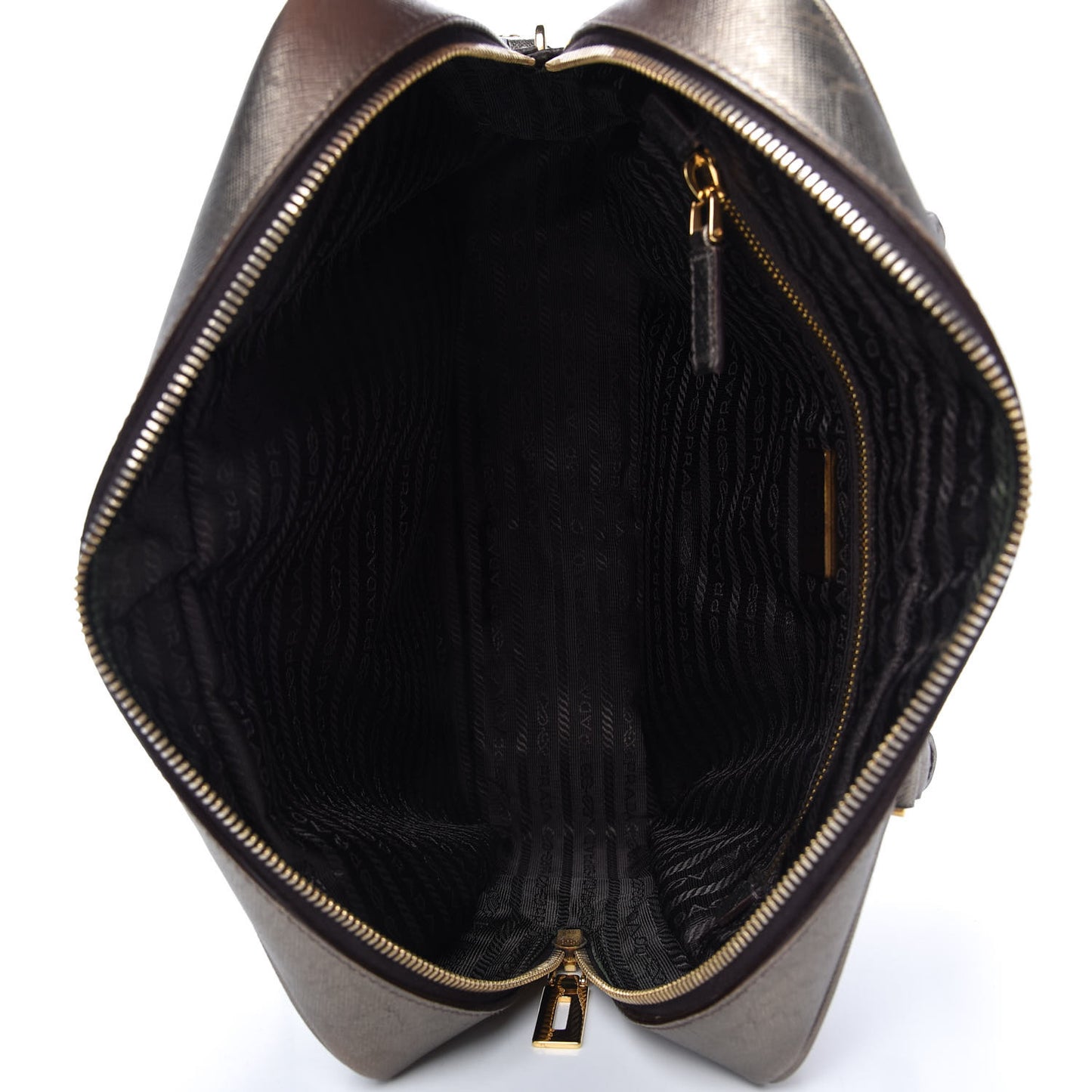 Metallic Saffiano Sport Bauletto Pirite