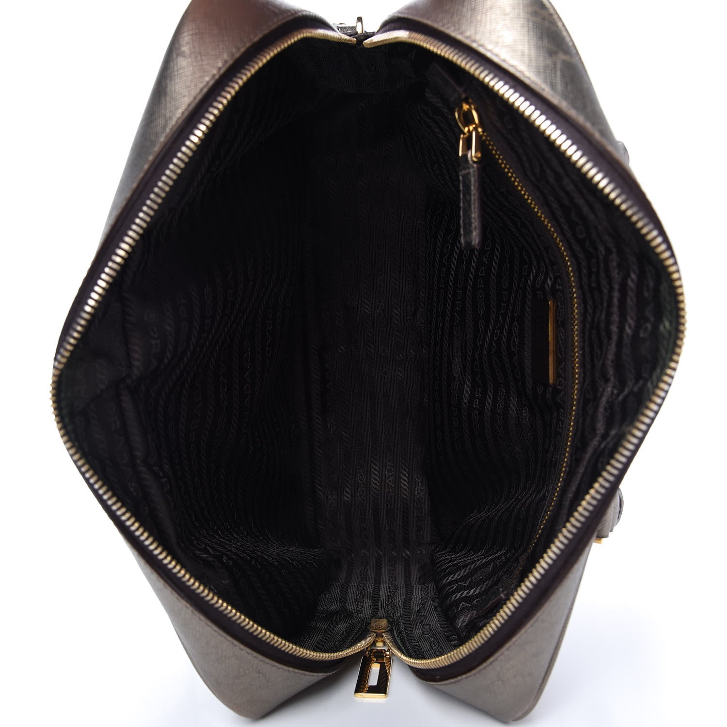 Prada Metallic Saffiano Sport Bauletto Pirite 5 of 10