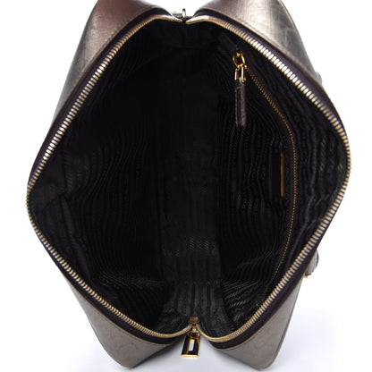 Prada Metallic Saffiano Sport Bauletto Pirite 5 of 10
