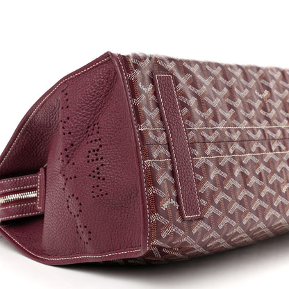Goyard Goyardine Sac Hardy Pet Carrier PM Burgundy 9 of 16