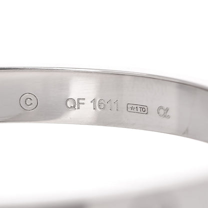 Cartier 18K White Gold LOVE Bracelet 16 5 of 6