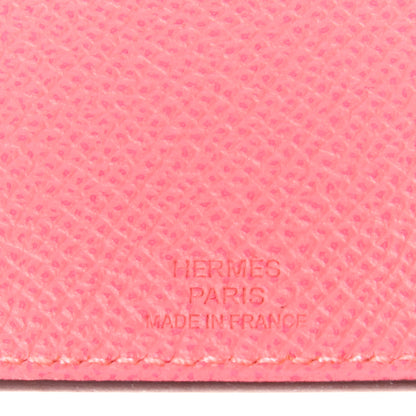 Hermes Epsom Tarmac PM Passport Holder Rose Azalee 7 of 7