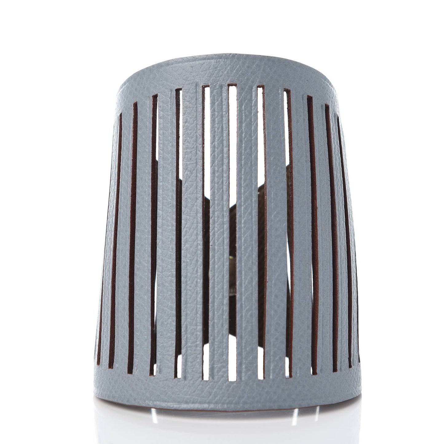 Epsom Petit H Ajoure Reversible Cuff Chocolate Gris Mouette