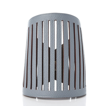 Hermes Epsom Petit H Ajoure Reversible Cuff Chocolate Gris Mouette 3 of 7