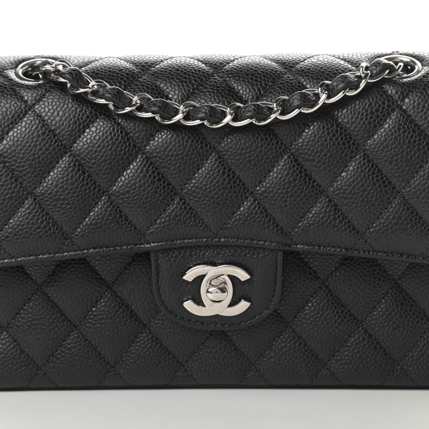 Chanel Caviar Quilted Small Double Flap Black 8 of 12