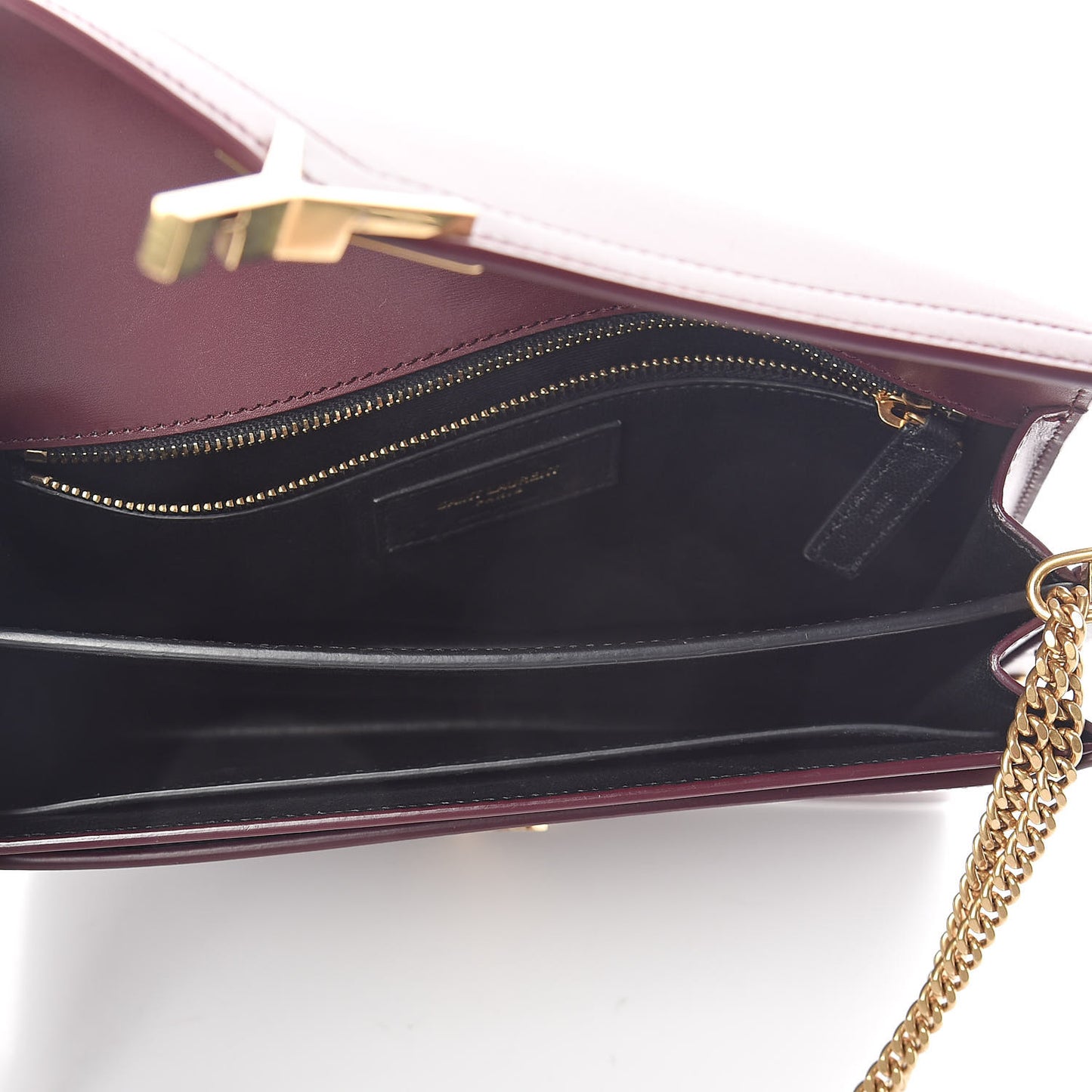 Smooth Calfskin Monogram Cassandra Clasp Bag Rouge Legion