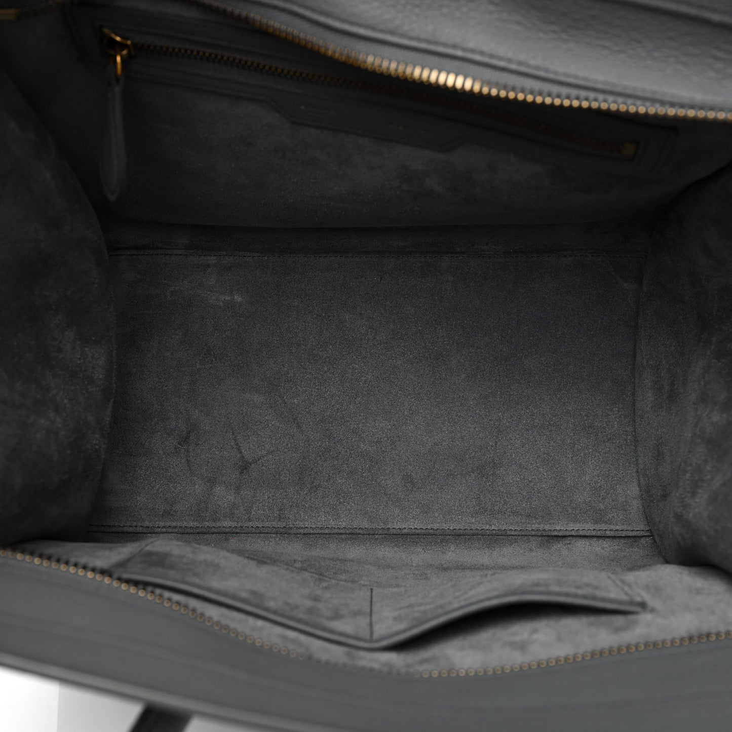 Drummed Calfskin Mini Luggage Kohl