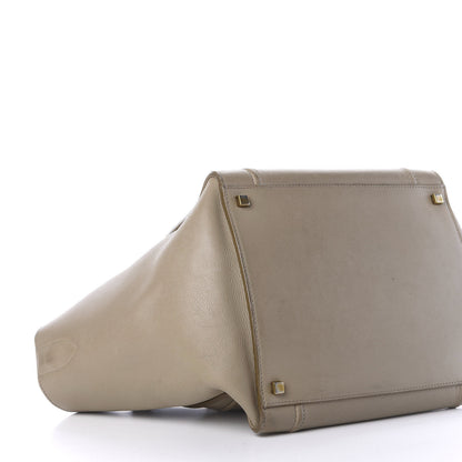 Celine Drummed Calfskin Medium Phantom Luggage Beige 6 of 13