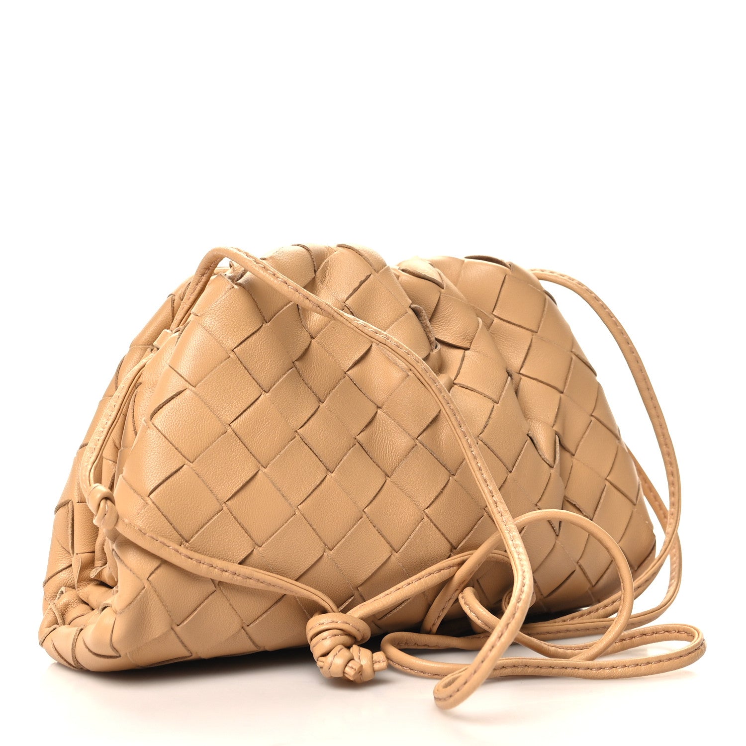 Bottega Veneta BOTTEGA VENETA Nappa Intrecciato The Mini Pouch Almond 3 of 11