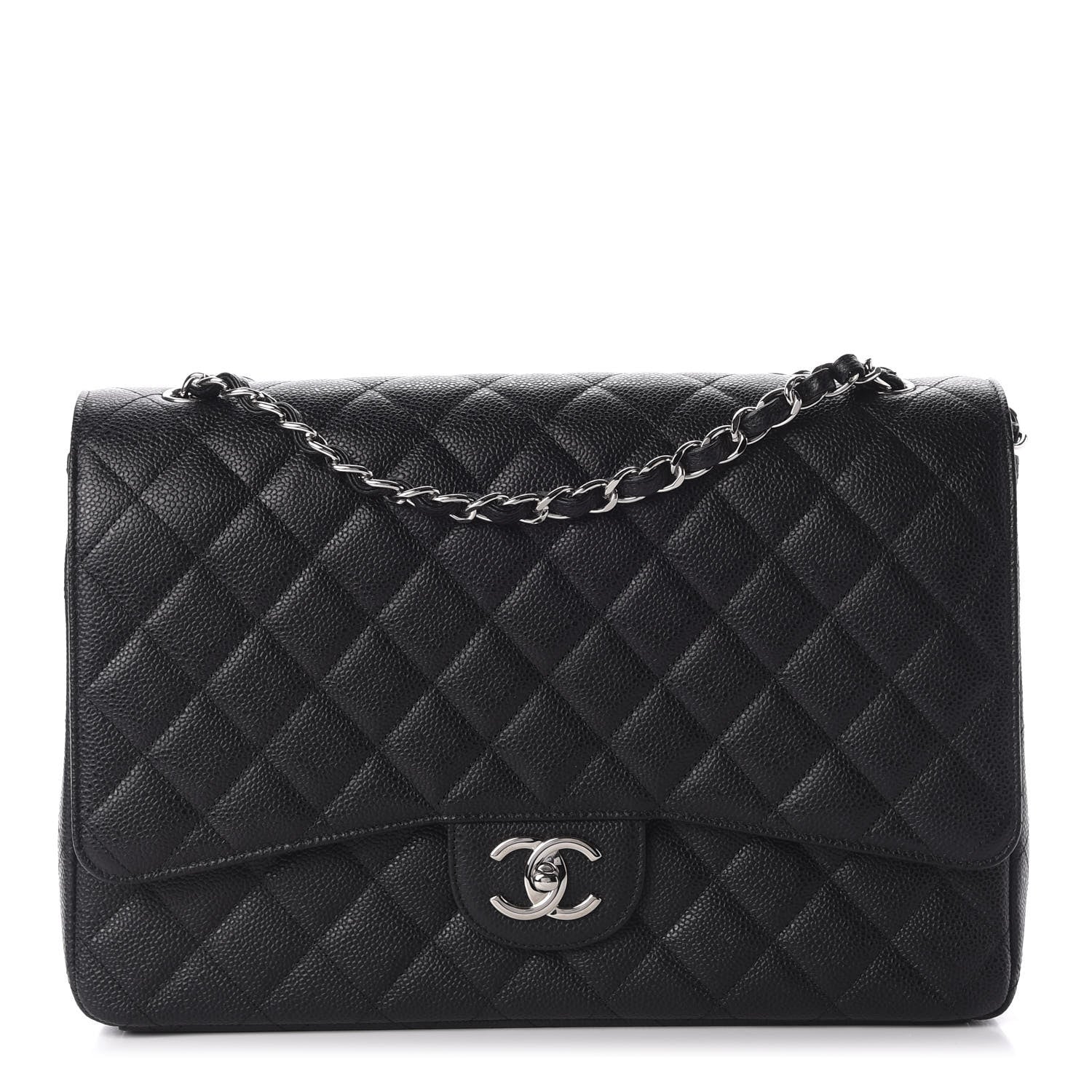 Chanel Caviar Quilted Maxi Double Flap Black 1 of 11