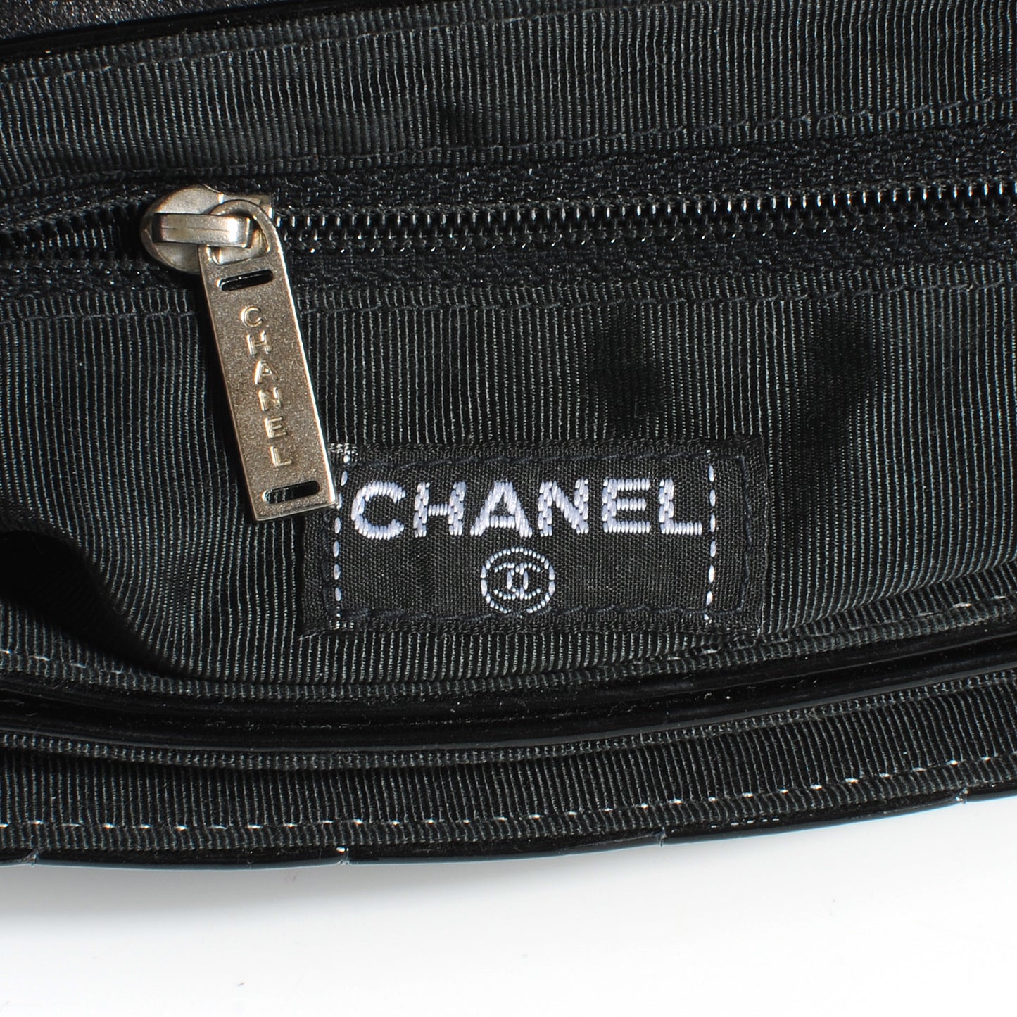 Patent Chocolate Bar Quilted Computer Keys Flap Black