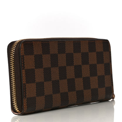 Louis Vuitton Damier Ebene Clemence Wallet Rose Ballerine 3 of 11