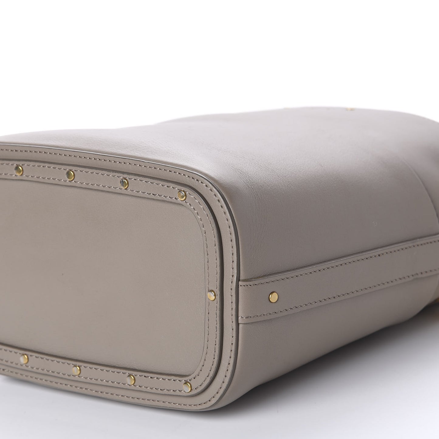 Smooth Calfskin Small Roy Bucket Bag Motty Grey