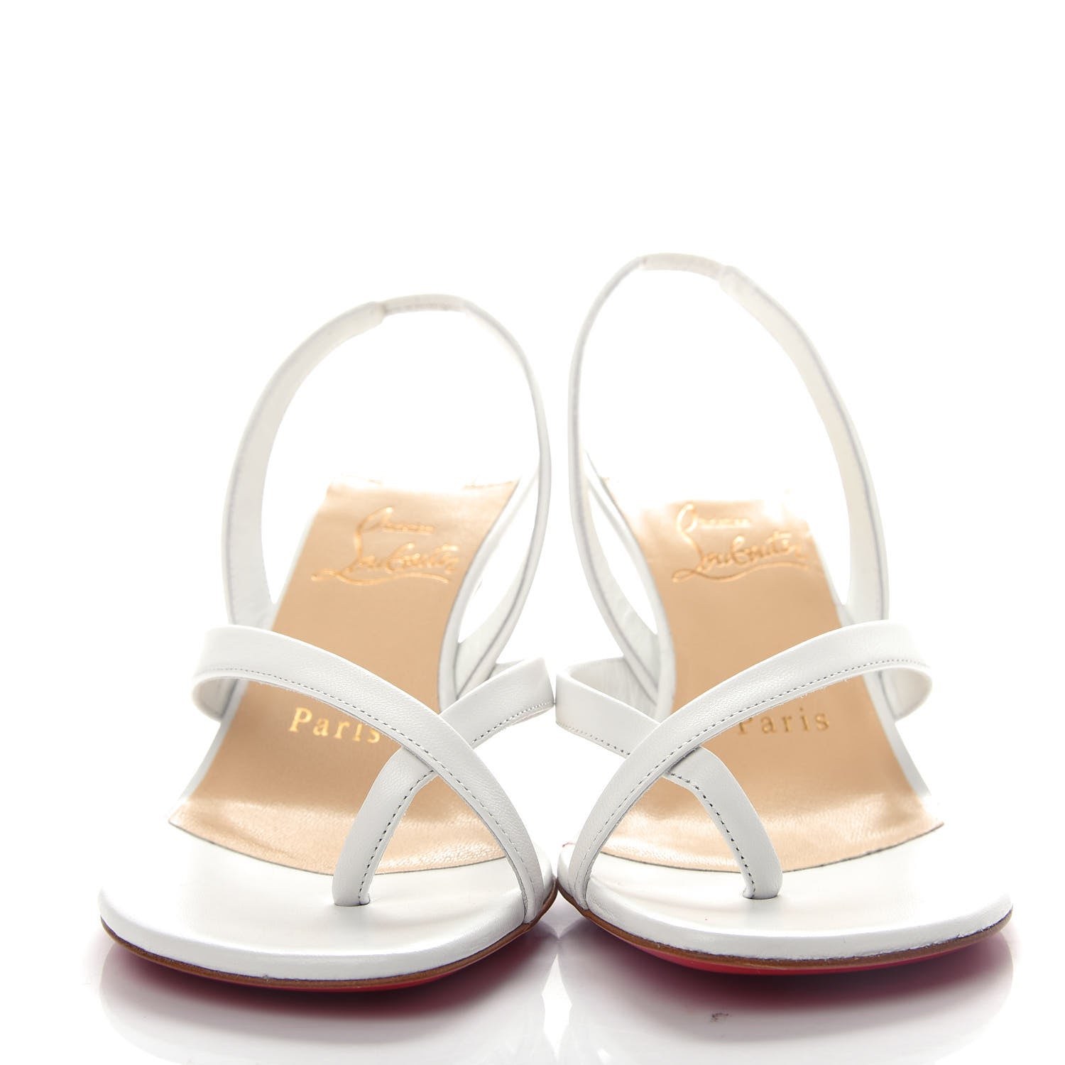 Christian Louboutin Kid Taralita 85 Thong Sandals 35.5 White 2 of 11