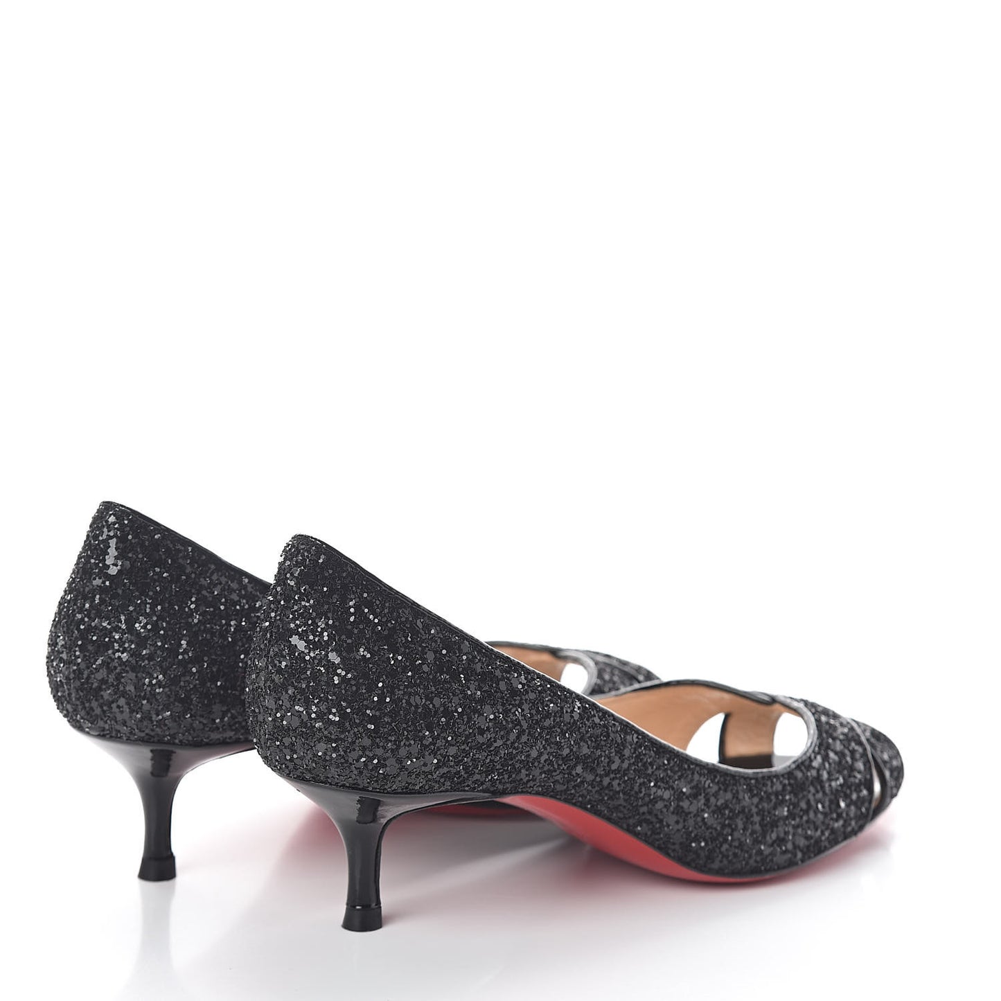 Glitter Nappa Croisette 45 Pumps 37 Black