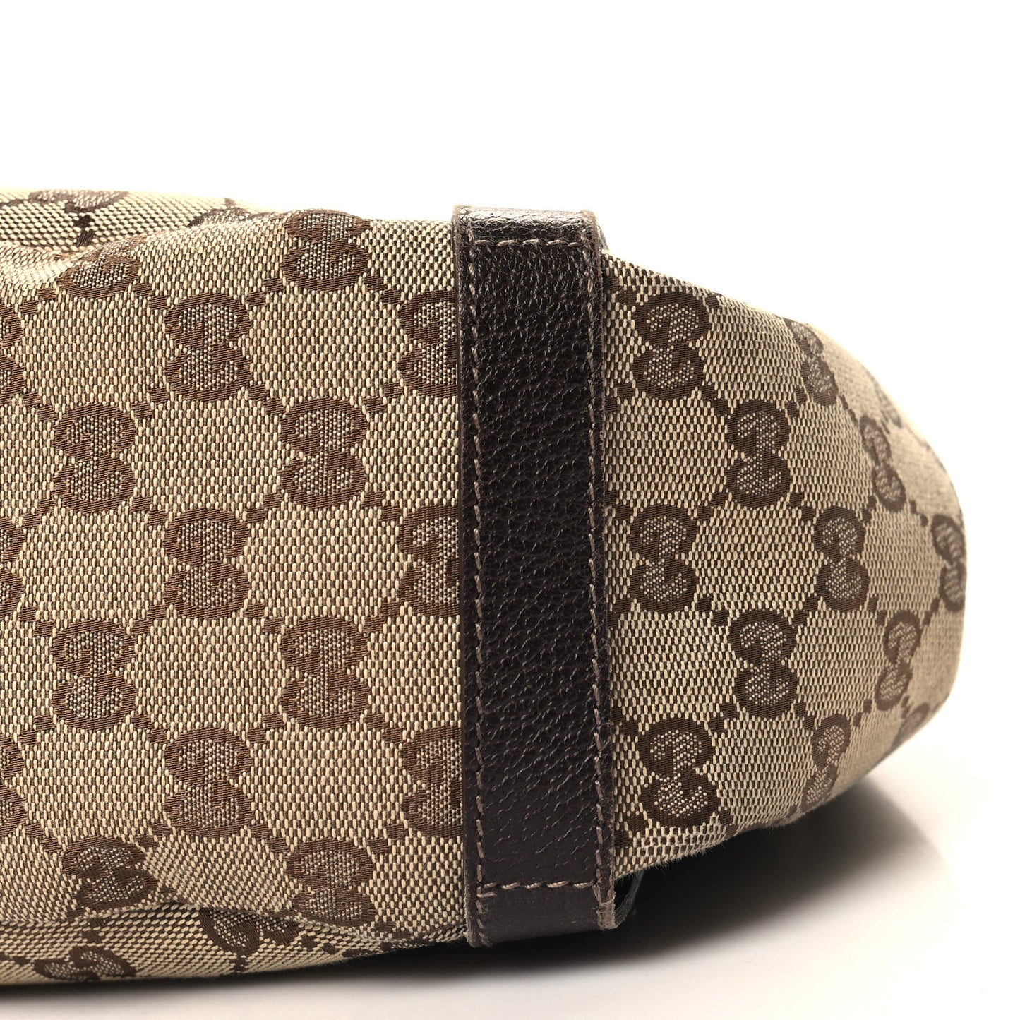 Monogram Medium Abbey Shoulder Bag Dark Brown