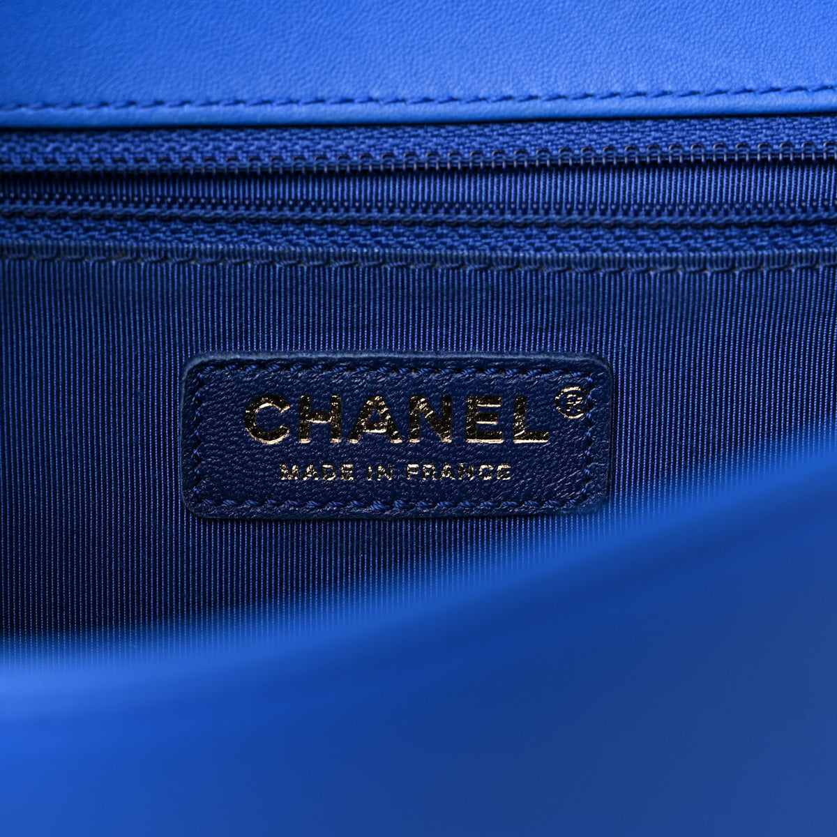 Chanel Lambskin Quilted New Medium Boy Flap Blue 6 of 18