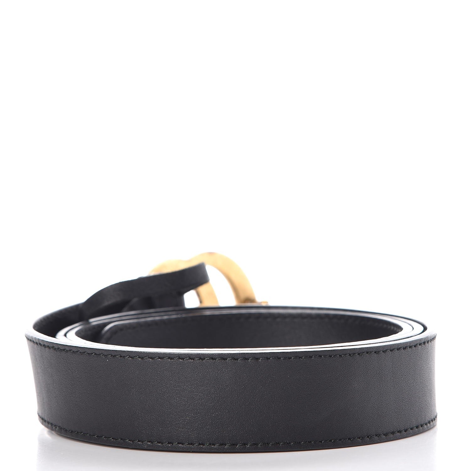 Gucci Calfskin Double G 30mm Belt 100 40 Black 3 of 8