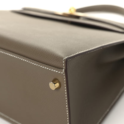 Hermes Epsom Kelly Sellier 32 Etoupe 10 of 13
