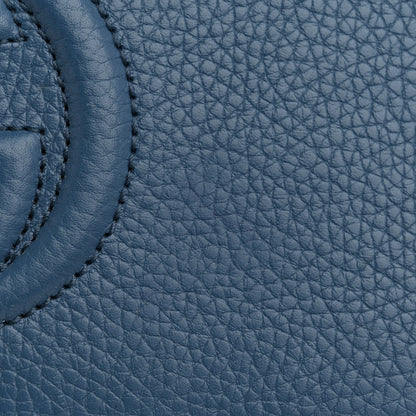 Gucci Pebbled Calfskin Soho Wallet on Chain Caspian 16 of 17