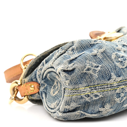 Louis Vuitton Monogram Denim Mini Pleaty Blue 8 of 11