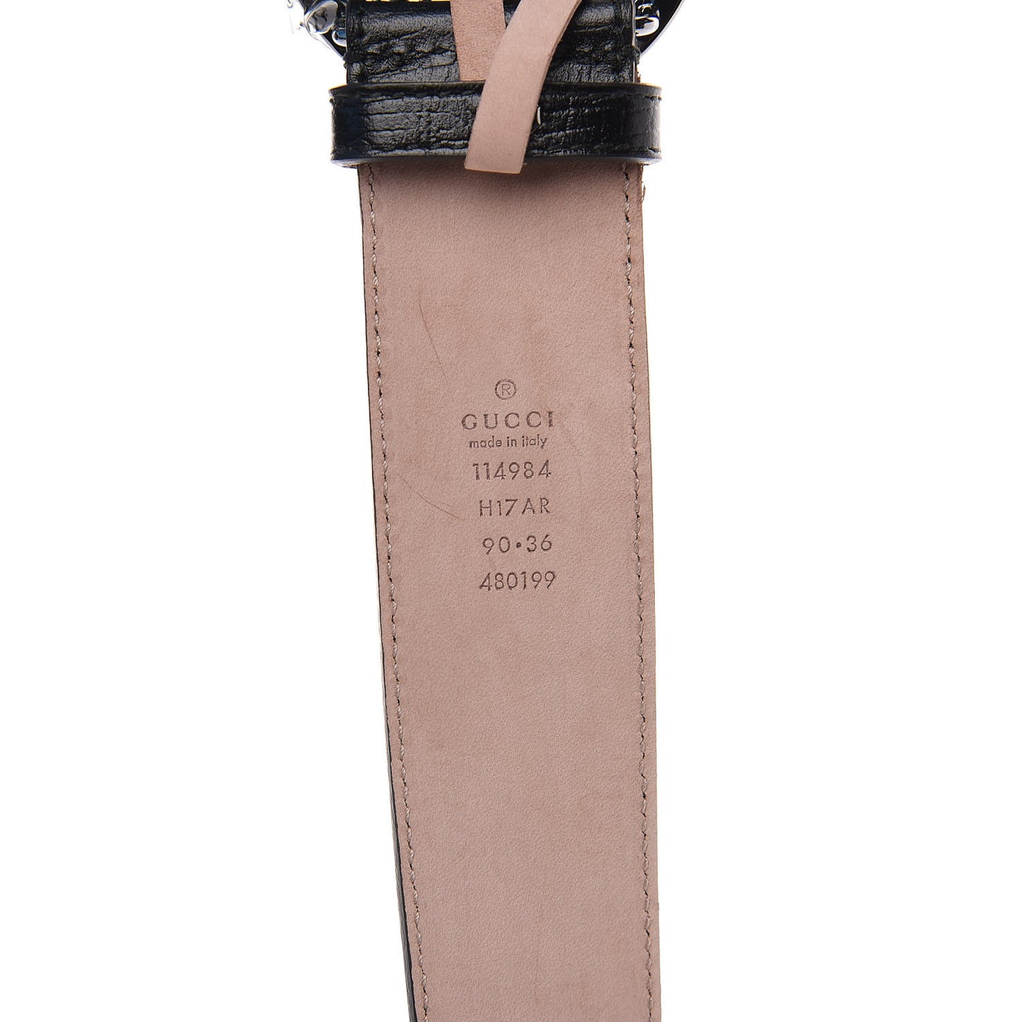 Calfskin Web Interlocking G Belt 90 36 Black