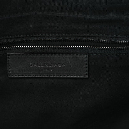 Balenciaga Veau Soyeux Perforated Blackout City Briefcase Black 6 of 12