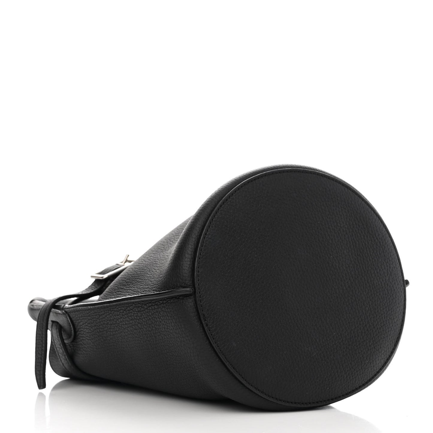 Supple Grained Calfskin Nano Big Bag Bucket Black