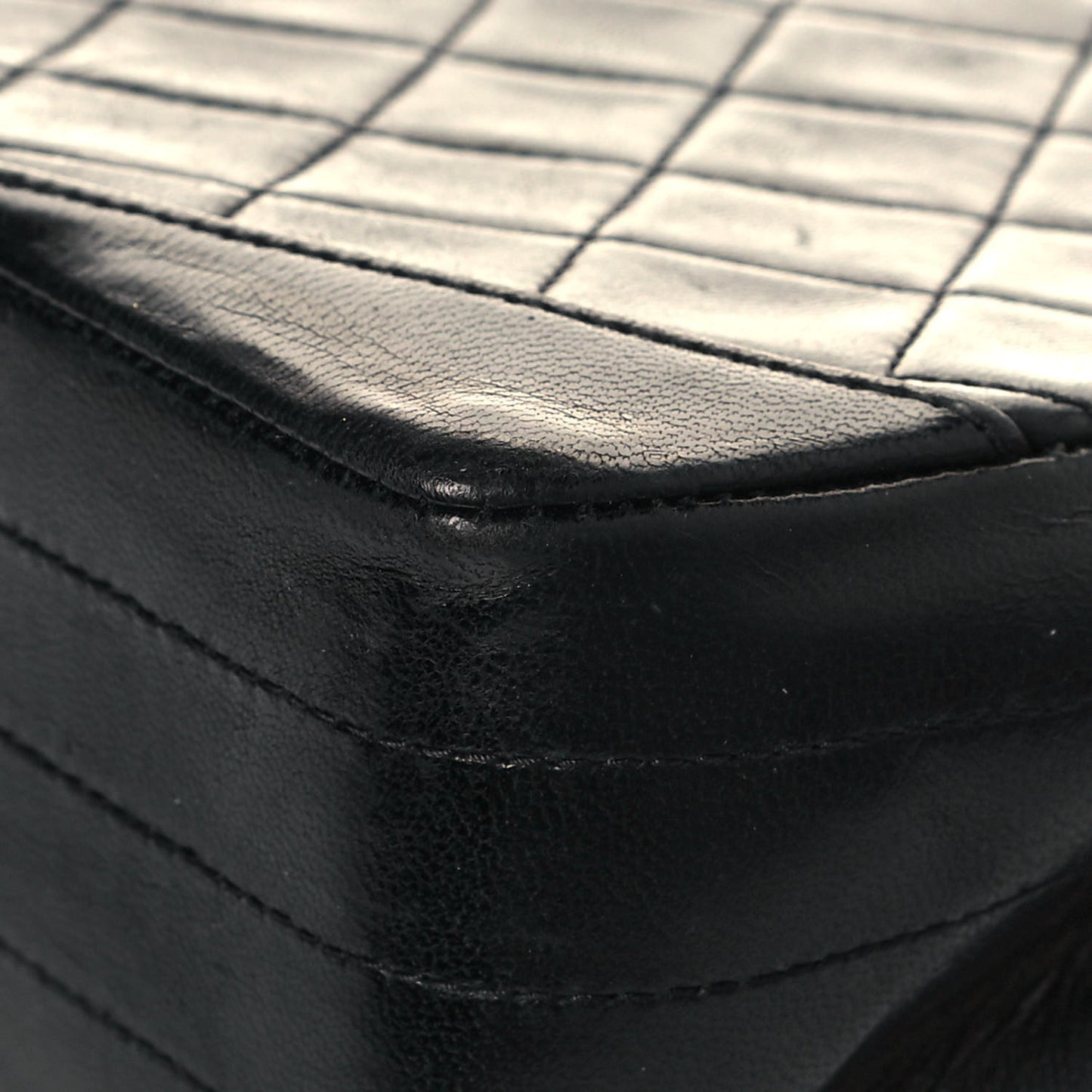 Lambskin Quilted Medium Single Flap Black