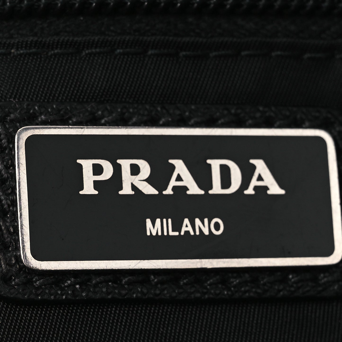 Re-Nylon Saffiano Belt Bag Black Black