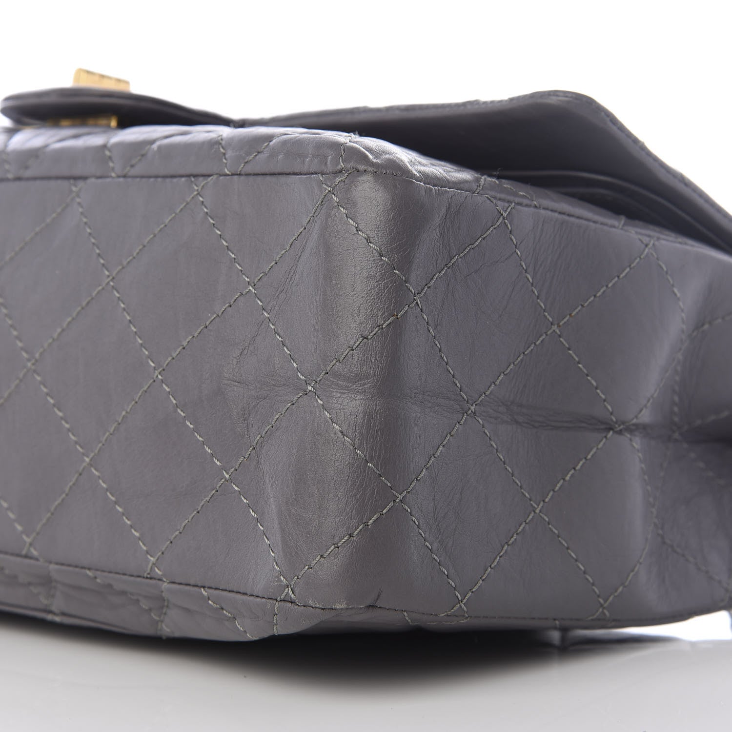 Chanel Aged Calfskin Quilted 2.55 Reissue 227 Flap Grey 6 of 10