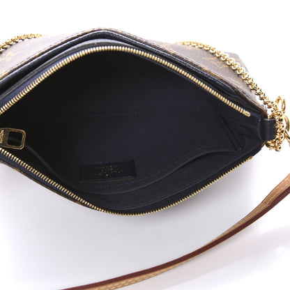 Louis Vuitton Monogram Pallas Clutch Blue Marine 5 of 10