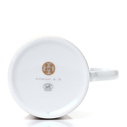 Hermes Porcelain Mosaique au 24 Mug Gold 4 of 5