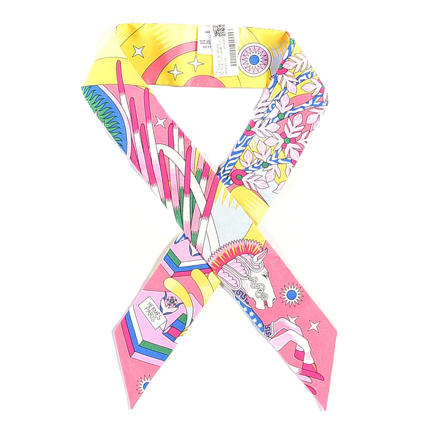 Silk La Source de Pegase Twilly Rose Vif Jaune Vif