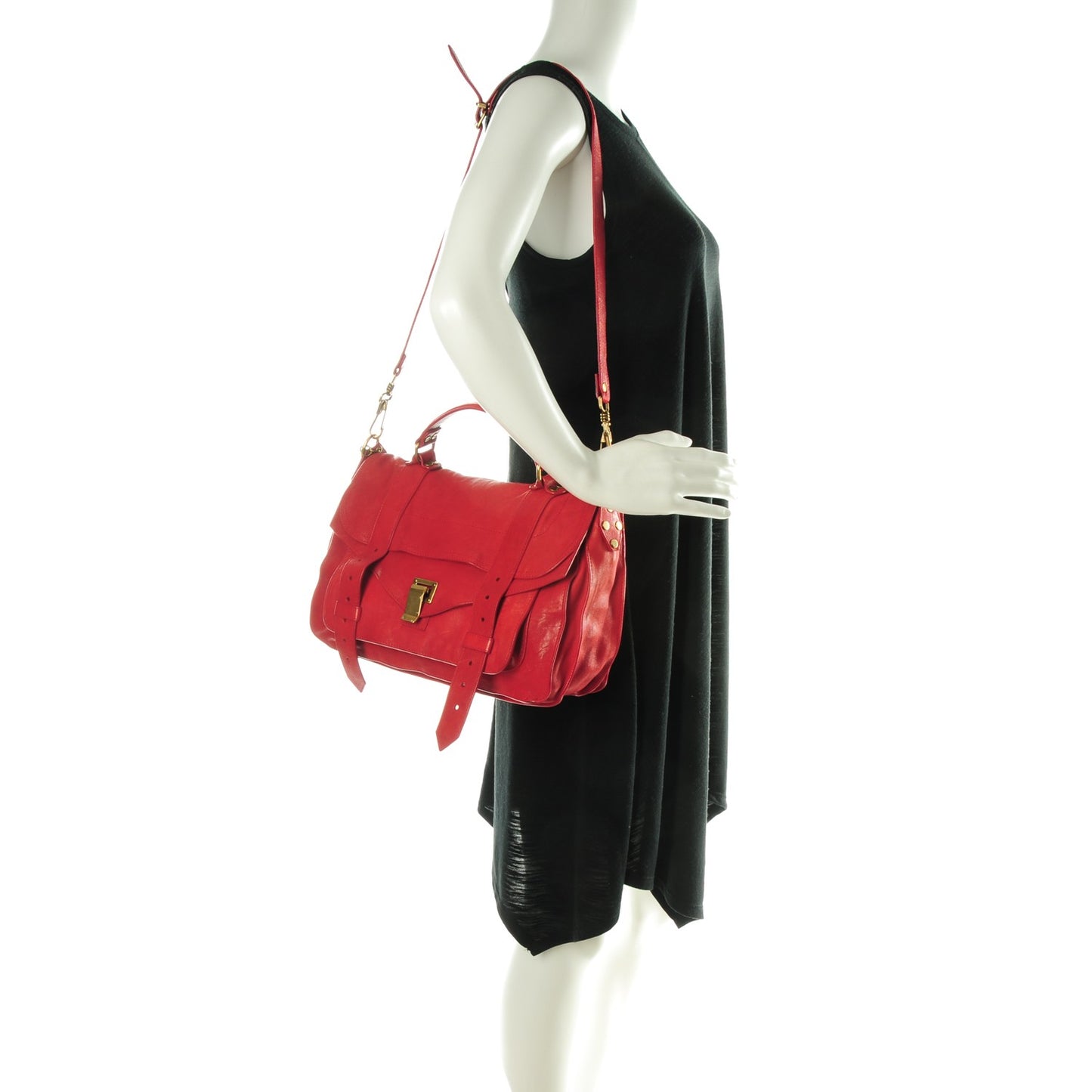 Lambskin Medium PS1 Satchel Lipstick