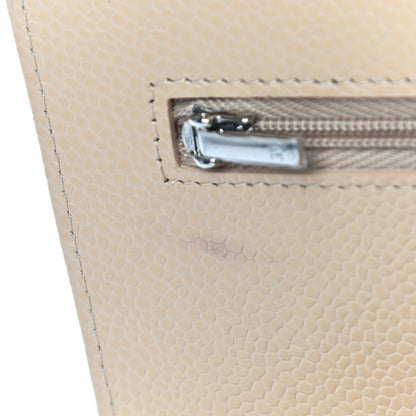 Chanel Caviar Quilted Wallet On Chain WOC Beige 9 of 14