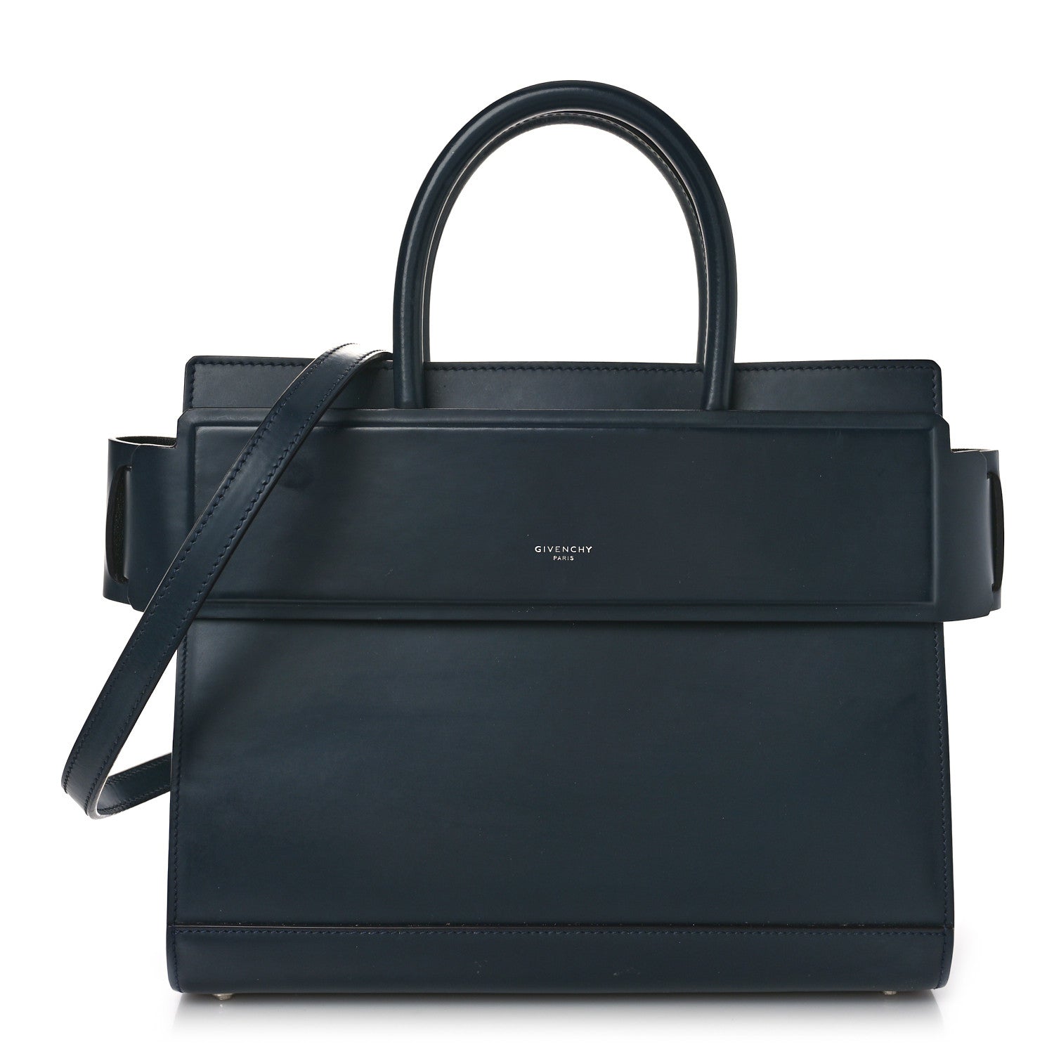 Givenchy Smooth Calfskin Small Horizon Satchel Night Blue 1 of 8