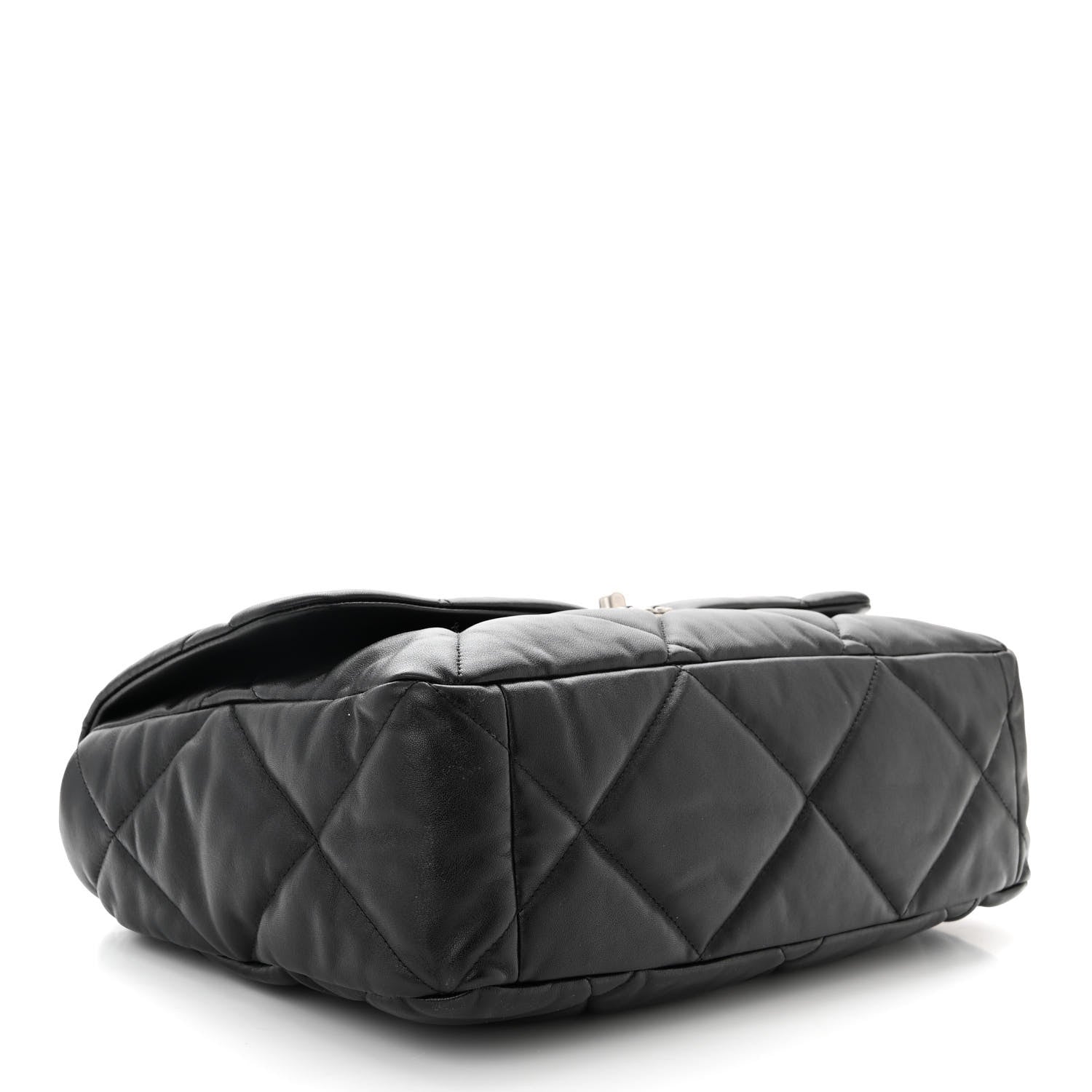 Chanel Lambskin Quilted Maxi Chanel 19 Flap Black 4 of 11