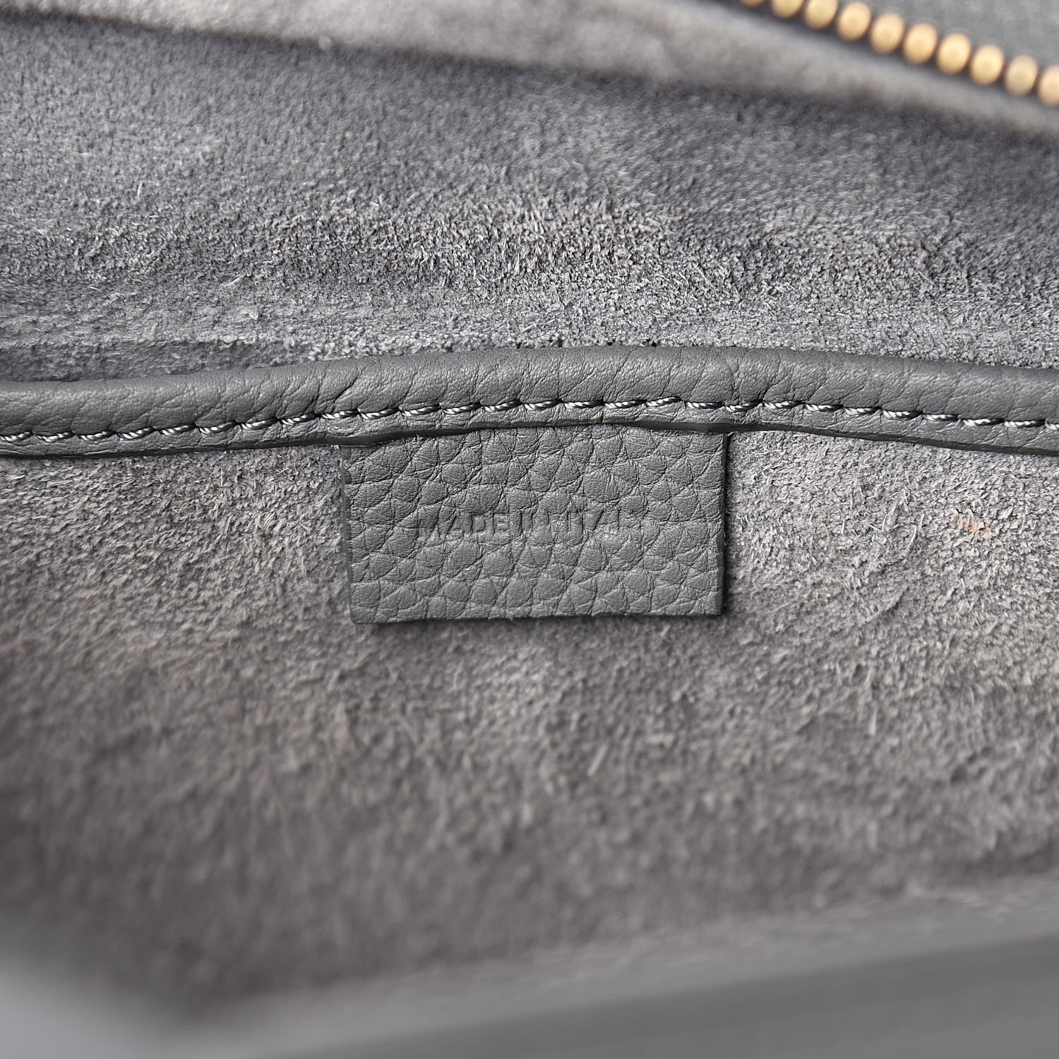 Celine Baby Drummed Calfskin Nano Luggage Kohl 6 of 11