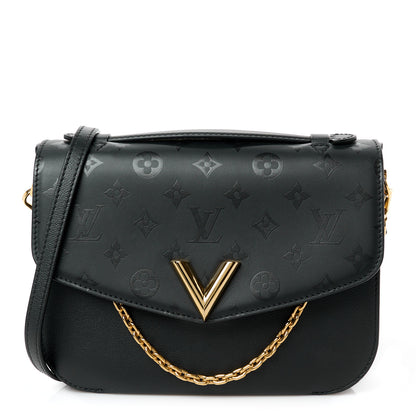 Louis Vuitton Calfskin Monogram Very Messenger Black 1 of 12