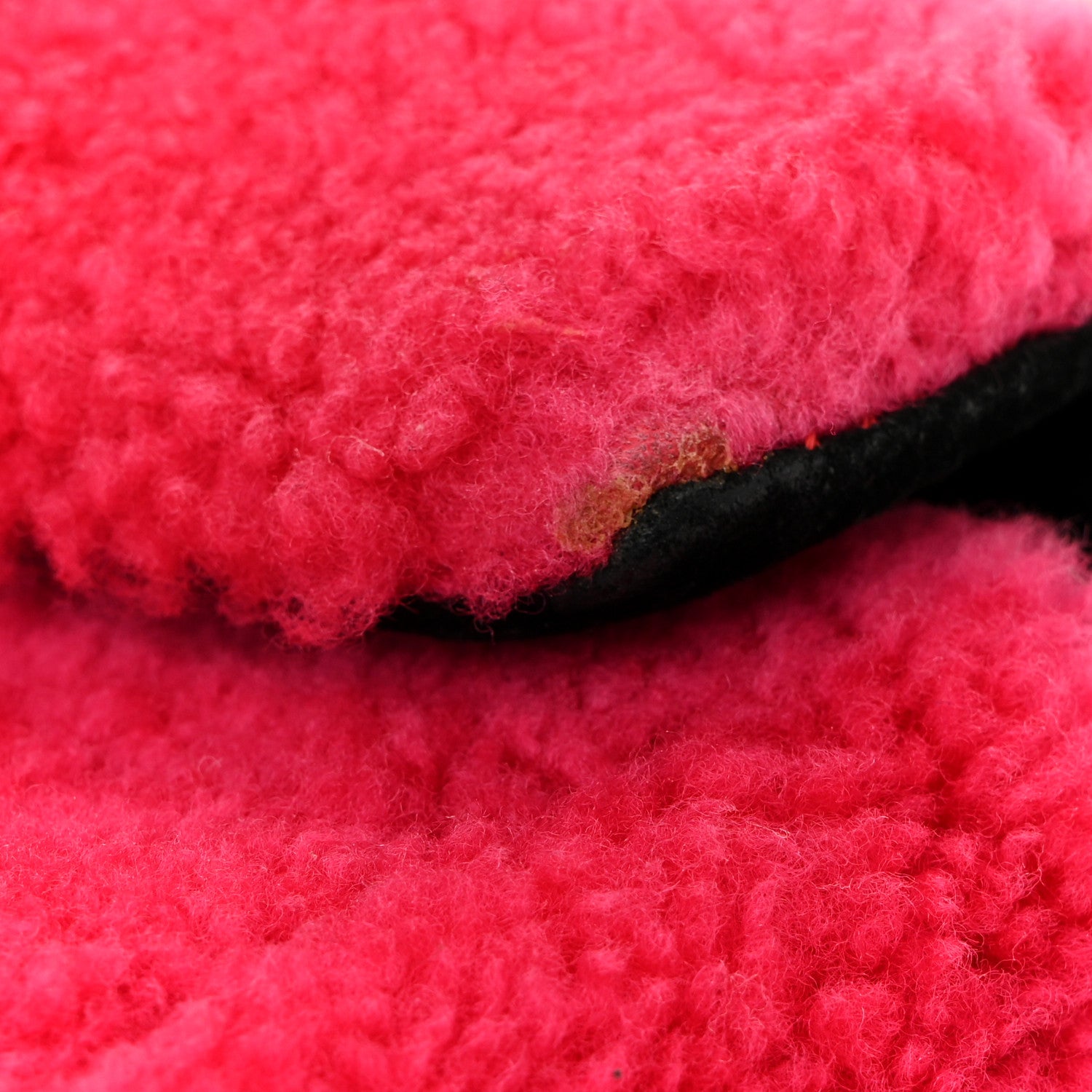 Fendi Shearling Nappa Mini Be Baguette Shoulder Bag Fuxia Black 16 of 25