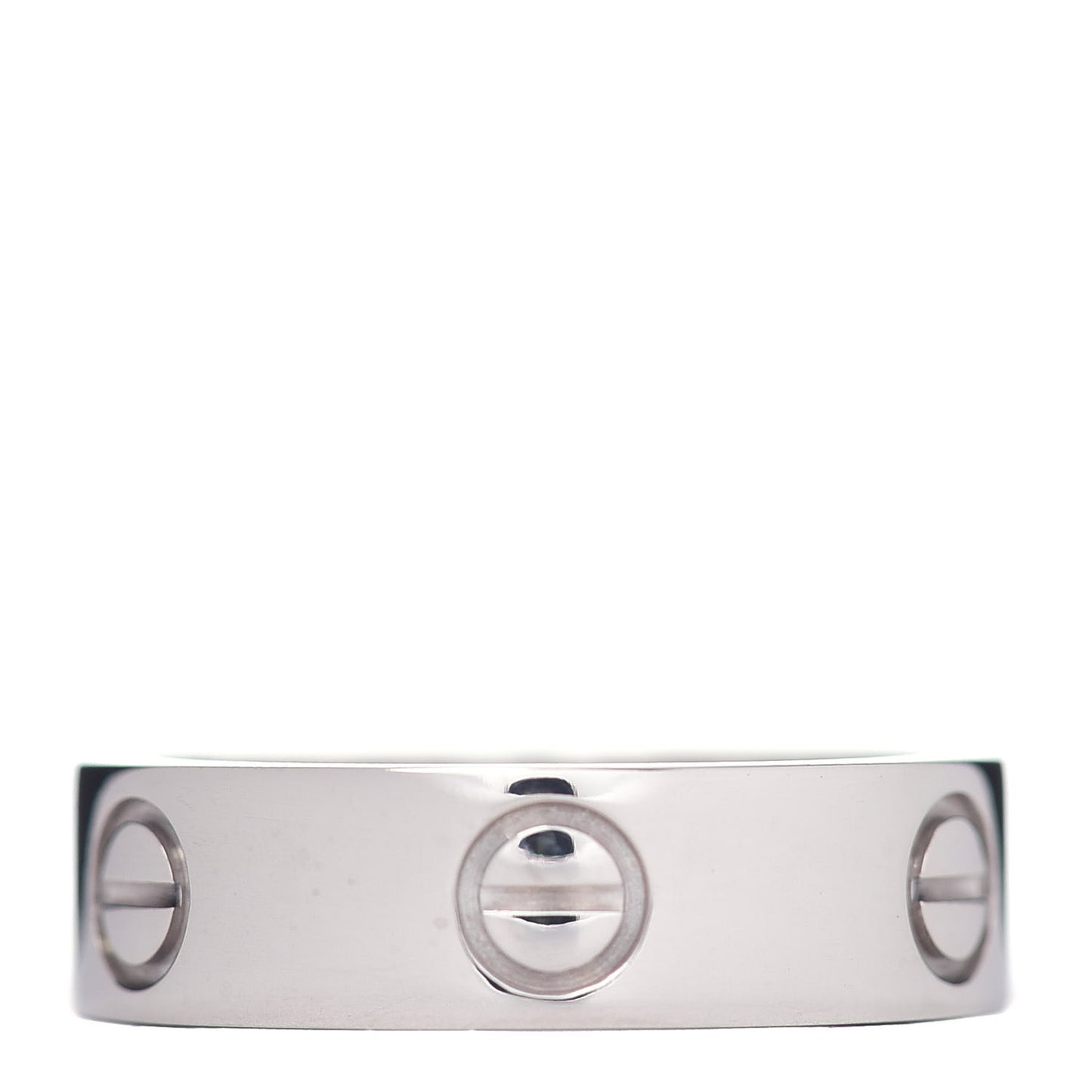 18K White Gold 5.5mm LOVE Ring 53 6.5