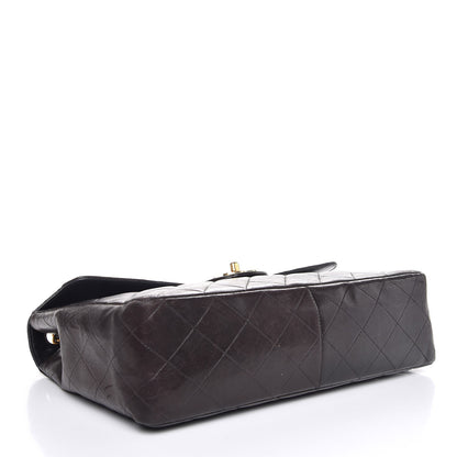 Chanel Lambskin Quilted Jumbo Single Flap Black 17 of 26